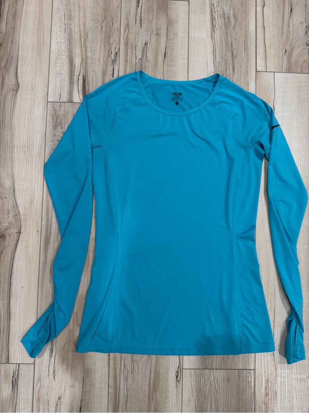 Nike Long Sleeve Performance Top - Teal Blue